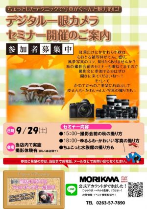 秋一眼セミナーDM