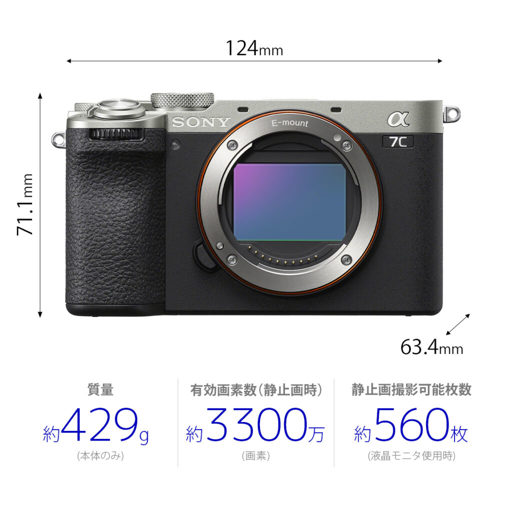 カメラ、レンズ新製品３機種 カメラ１（α７CⅡ）