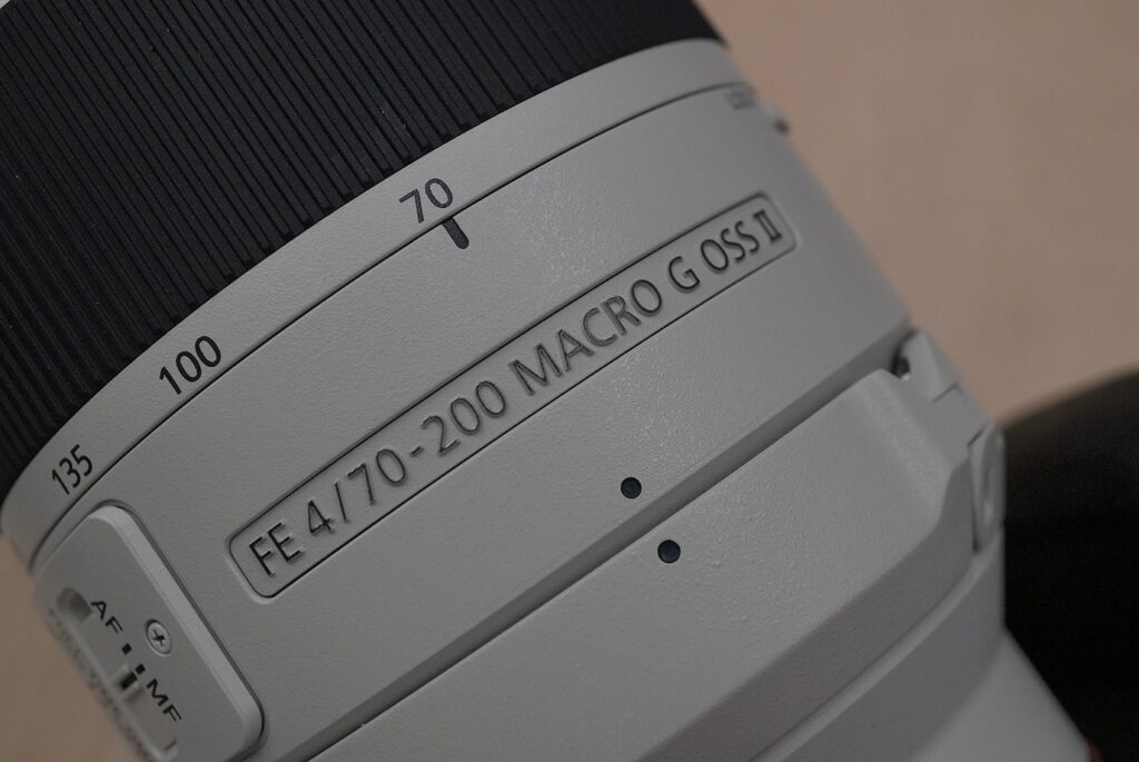 FE 70-200mm F4 Macro G OSS IIレンズ