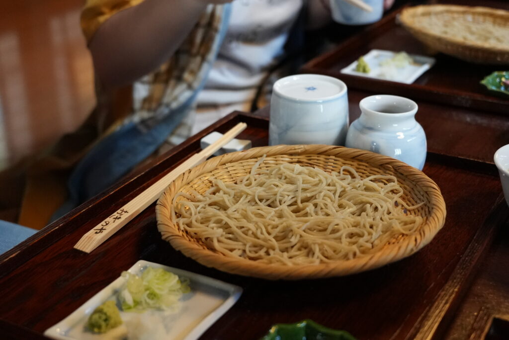 ２０２３夏の撮影会「おぎのや」のお蕎麦