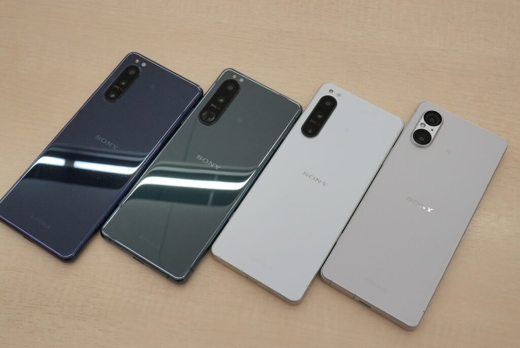 歴代Ｘｐｅｒｉａ５背面