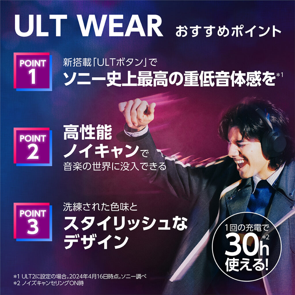 「ULT WEAR」レビュー （WF-ULT900N）